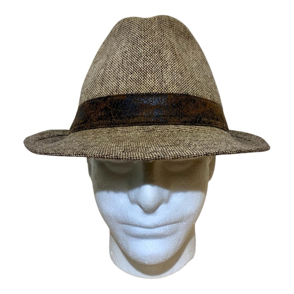 Stylish Concept One Wool Fedora Hat with Leather Band